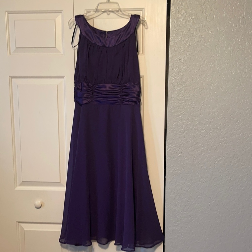 Connected apparel purple dress size 10